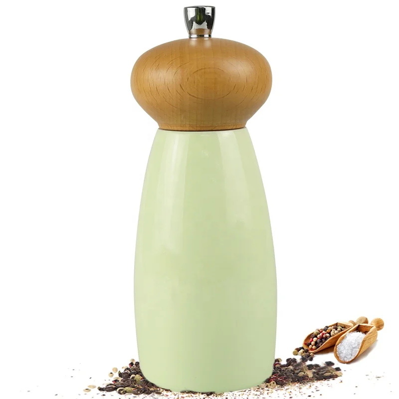 
high quality spice mill grinders wooden salt and pepper mill 