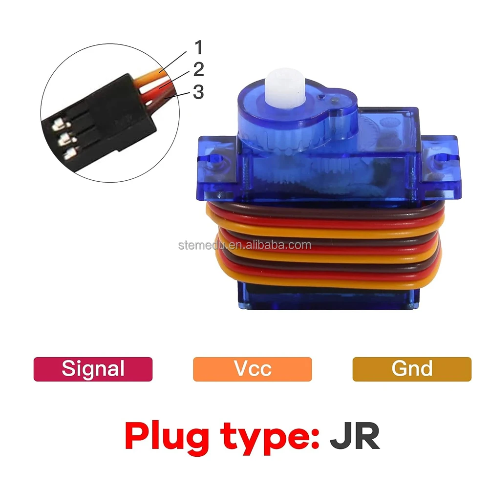 Stemedu FT90R 360 Degree Continuous Rotation Micro Servo Motor 9g Digital Servo for RC Helicopter Airplane Car Boat