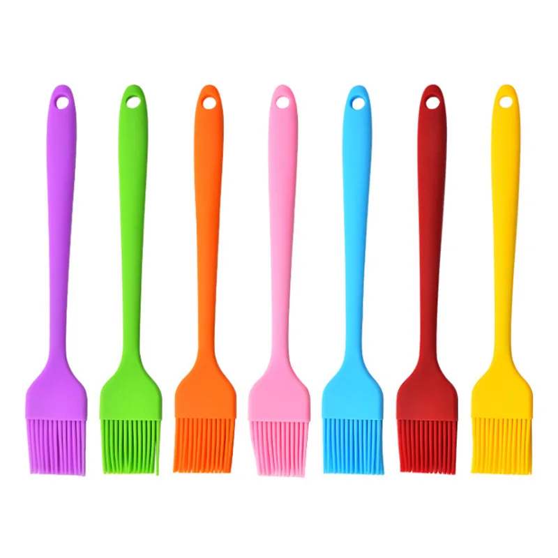 Wholesale Baking Tool High temperature resistance 8.2in 10.6in Silicone Pastry Basting Brush BBQ Sauce Cooking Oil Brush
