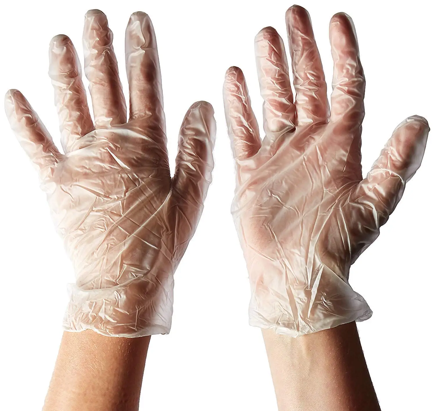 Latex Free Powder Free  TPE Poly Hybrid Disposable Gloves Plastic Gloves