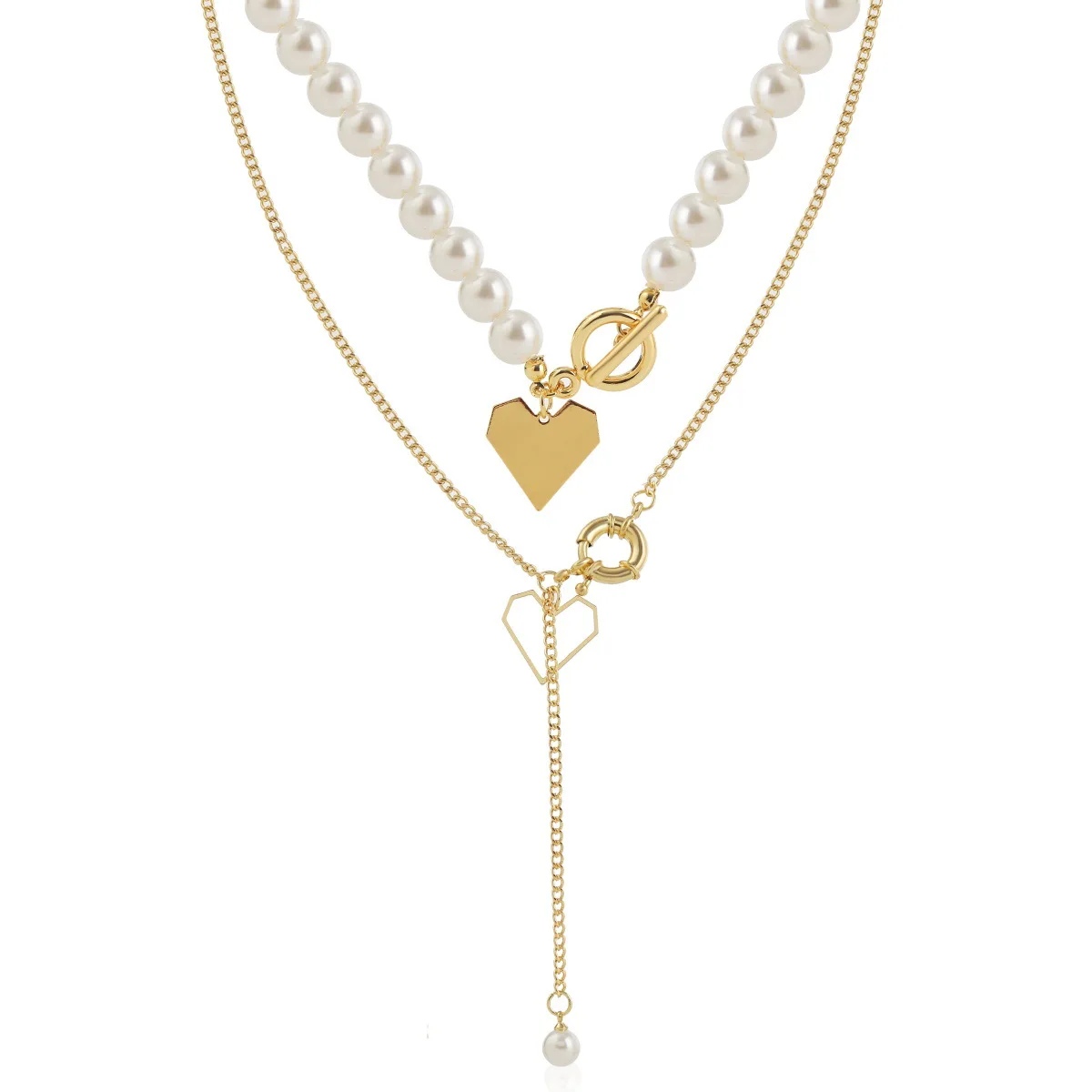 Jewelry pearl necklace Choker pearl  Choker Wholesale Seawater White Pearl Necklace  Link Chain Choker