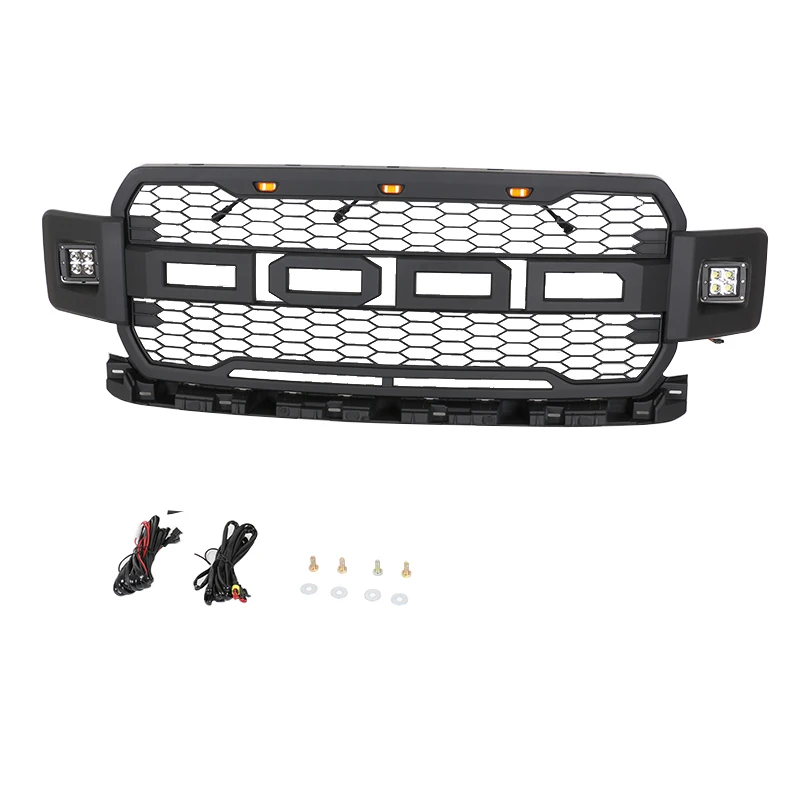 2018+ Pickup Truck Front Grille with LED Lights Fit For Ford F150