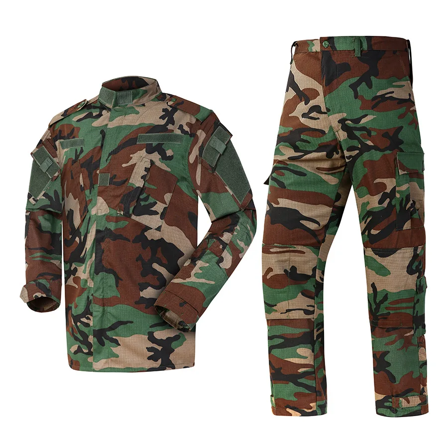 Woodland Camouflage Customized Security Uniform Set Army Ceremonial Uniform acu Military Uniform