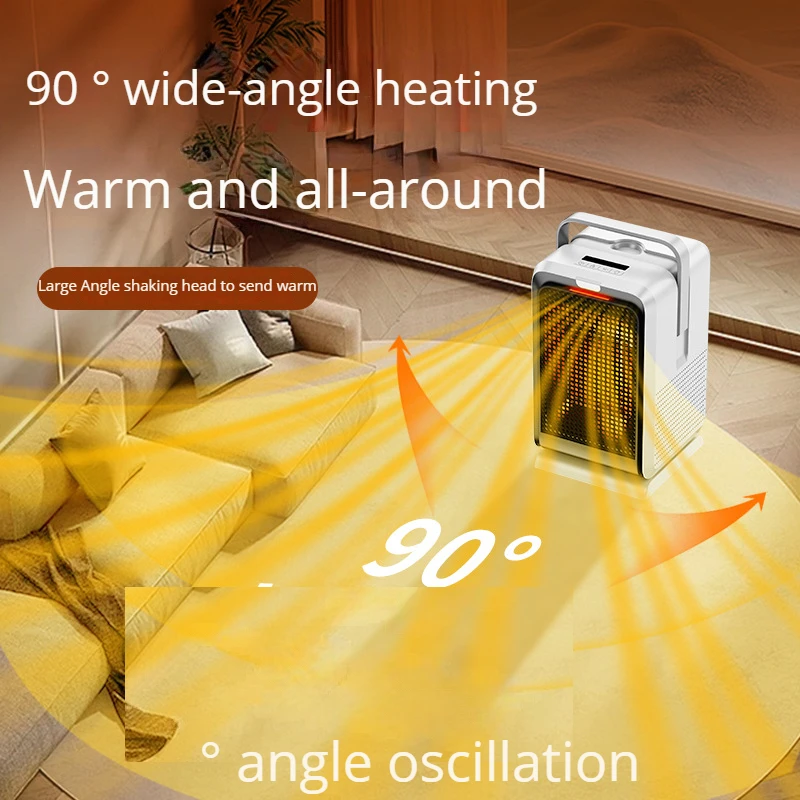 Hot Sales House 1000w Ptc Electric Infrared Heater Fan China Factory Ceramic Warm Small Heater Fan For Indoor Home Space