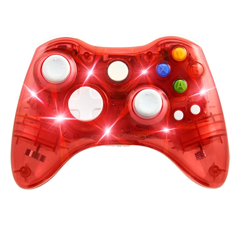 Crystal Colors 360 Wireless Gamepad for Xbox 360 Wireless Game Controller Joystick Remote Control for Xbox360 Console