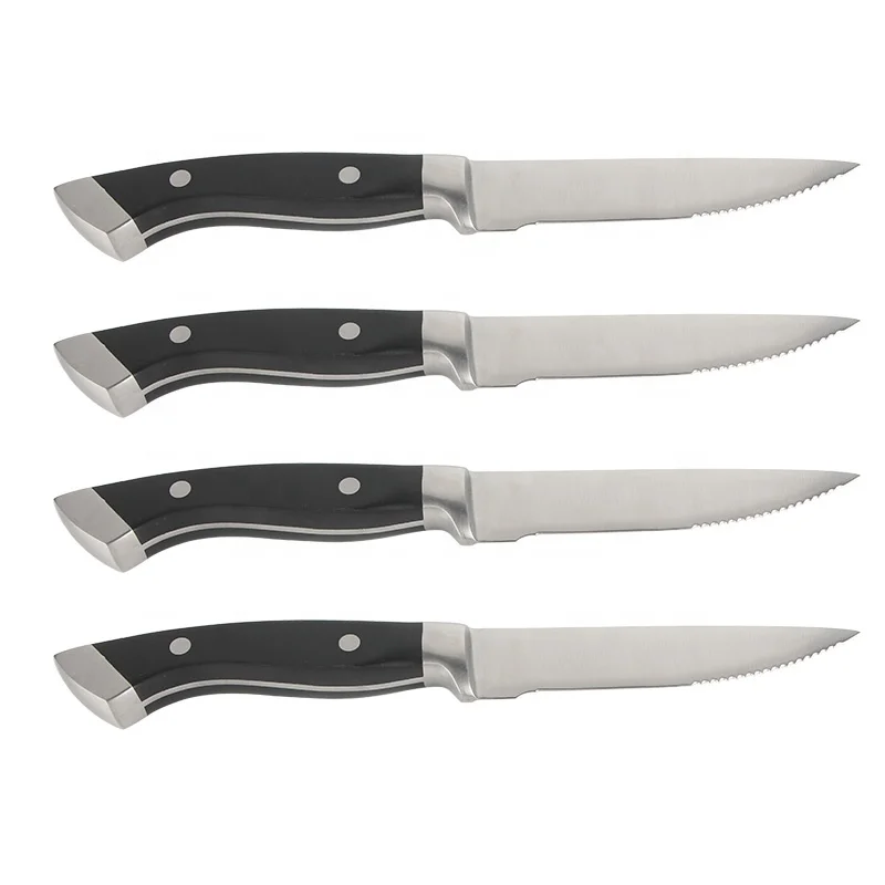 Hot sale half serrated blade heavy duty stainless steel steak knife