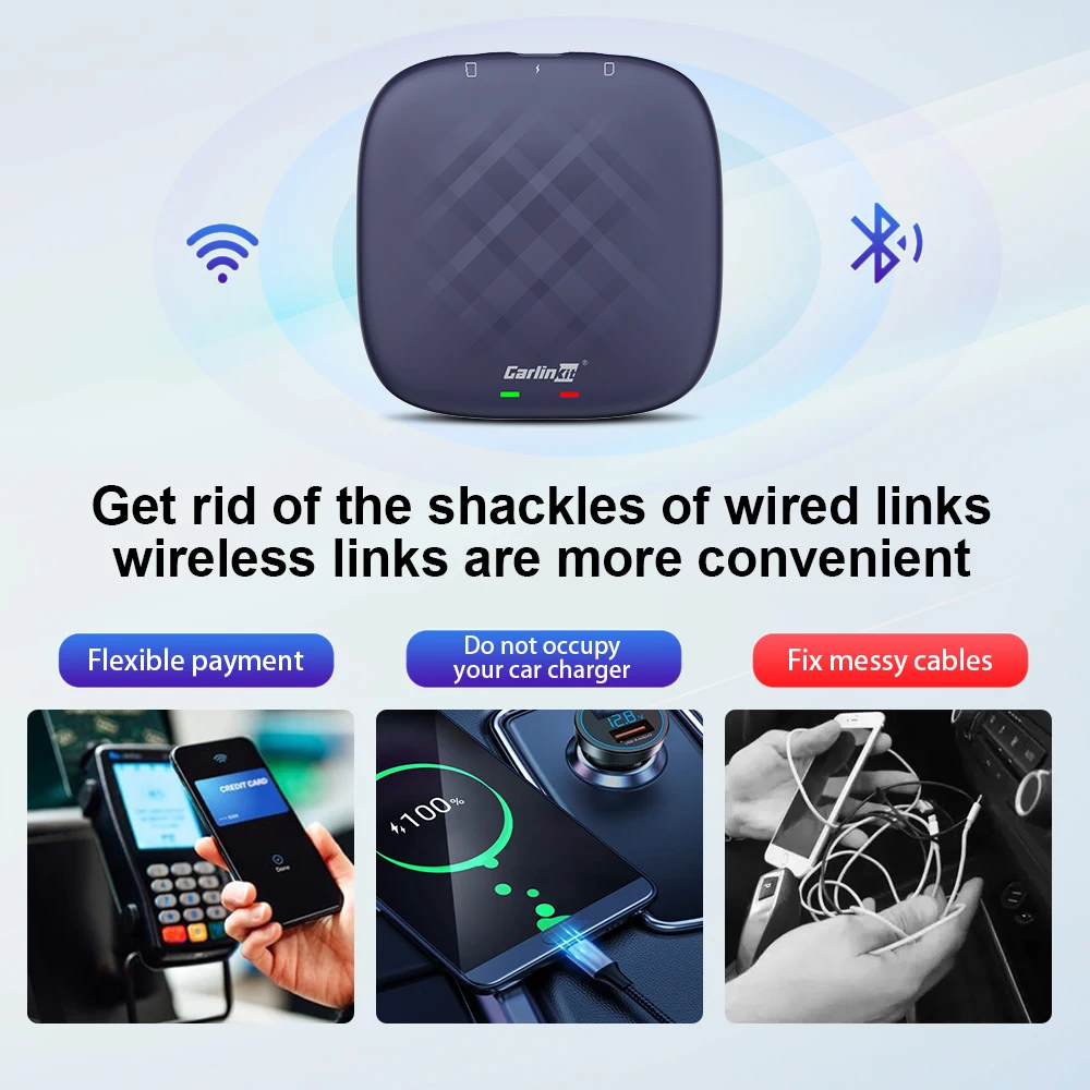 Carlinkit 4G + 64 Гб Волшебная коробка портативный Carplay Android 11 система беспроводной Авто