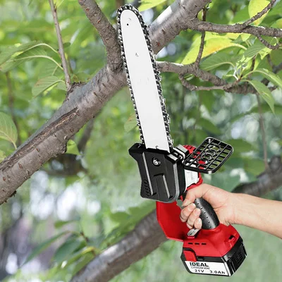 Mini wooden petrol chainsaw electric pruning scissors