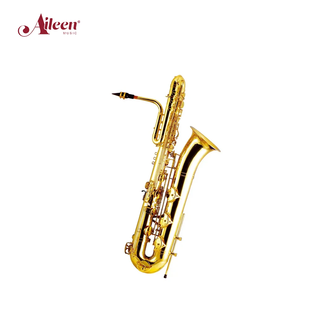 AileenMusic Professional Chinese Factory Yellow Brass bB key Bass Saxophone (BSP-M320G)