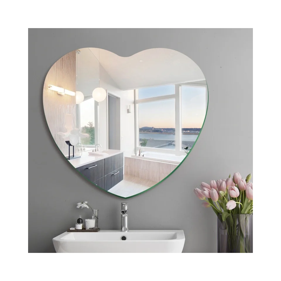 Frameless Mirror With Beveled Edge