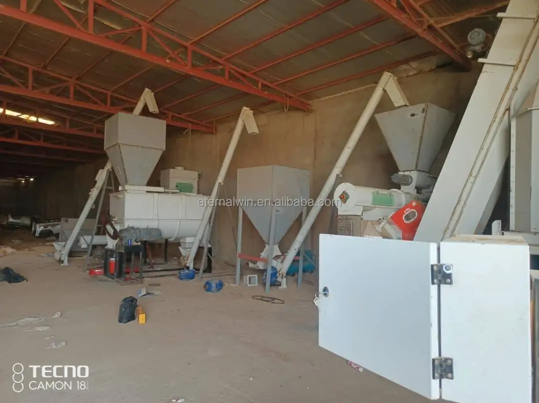 CE Complete 3-5 t/h animal poultry livestock sheep duck rabbit cattle chicken feed mill Feed pellet machine