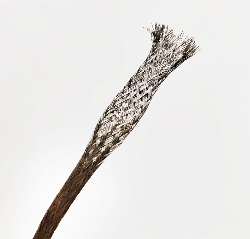 OEM/ODM Tinned Copper Flexible Connecting Cable Braided Tape Electric Car Soft Bonding Jumper Wire Strip for Battery