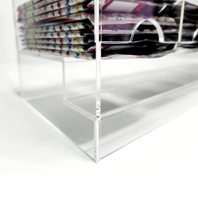 Customized Wholesale One Piece Acrylic Booster Box Game Cards Retail Display