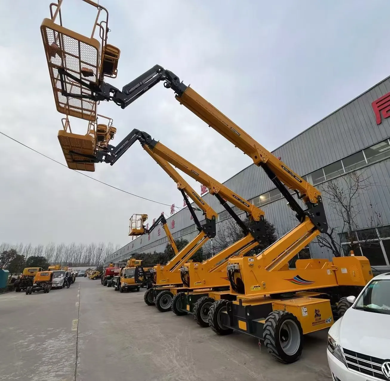 Jiubang 23 meter straight arm electric self-propelled platform