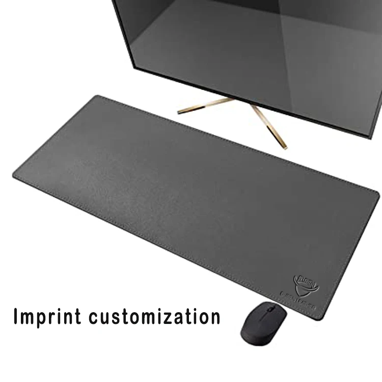  Custom E-sports Gaming Printed keyboard Pad Non Slip Material PVC PU Leather Protector Desk Mat Computer