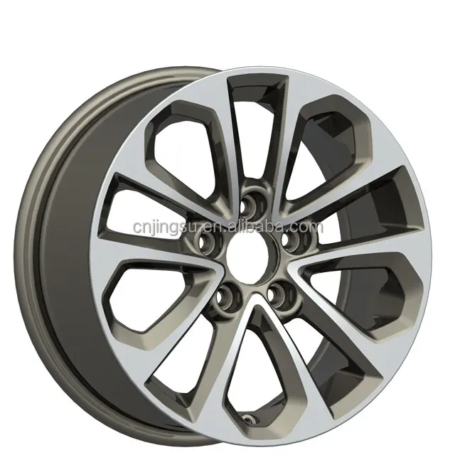 Factory Price 16 17 18 Inch Car Alloy Wheel Rims 5 Holes PCD 114.3  Machine Face Full Painting Casting Wheels for Sale
