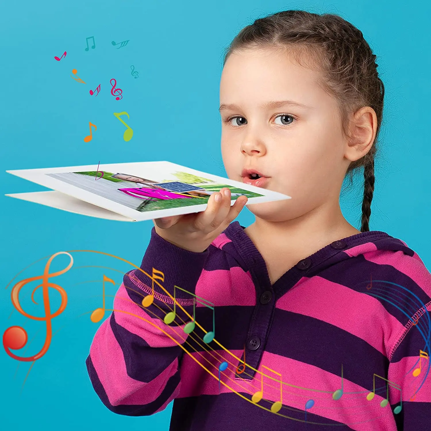 DIY blank message recordable greeting card  custom musical audio recording card personalized voice recorder card