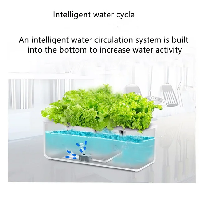 New Trendcy 15w 22w 24w home plant cultivator mini farm hydroponics grow system complete bamboo