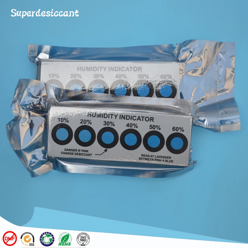 humidity tester Moisture Absorption Desiccant Co - free Humidity Indicator Card