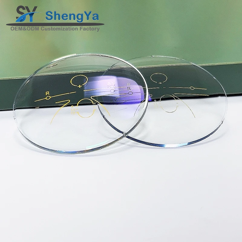 Линзы оптические линза прогрессивного синего цвета для объектива Lentes opticas UV420 de corte azul progresivo 1,56 hmc de buena calidad
