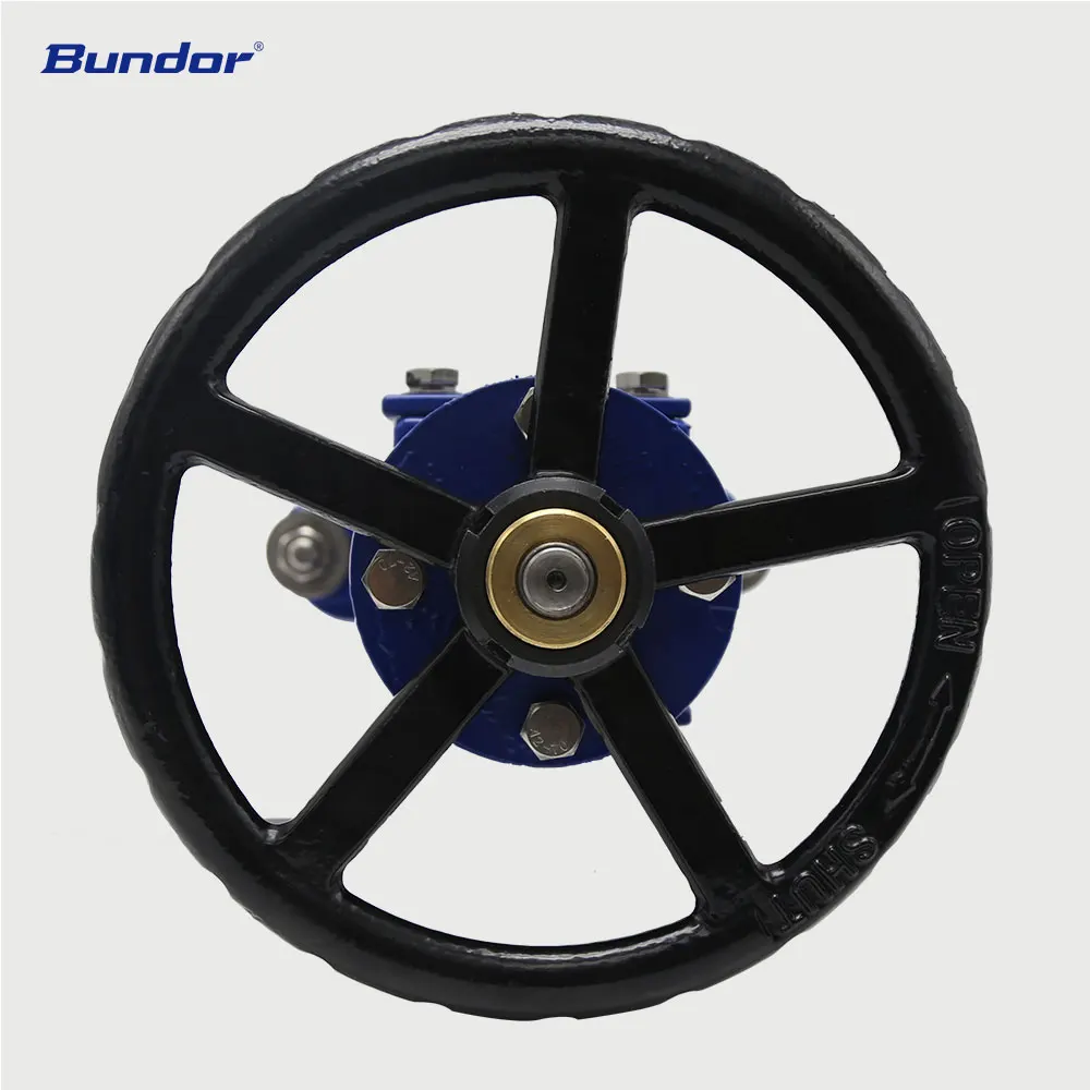 Bundor metal PN16 ductile iron knife gate valve price list