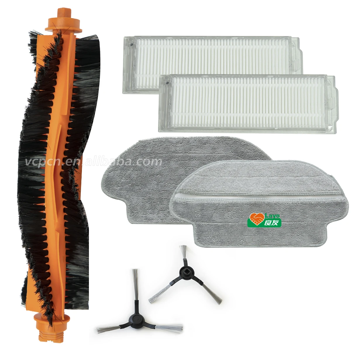 Robot Vacuum Cleaner Parts Main Side Brush Filter Mop Pad Kit For Xiaomi Mi Mijia STYJ02YM Conga 3490 Viomi V2 PRO V3 V-RVCLM21B