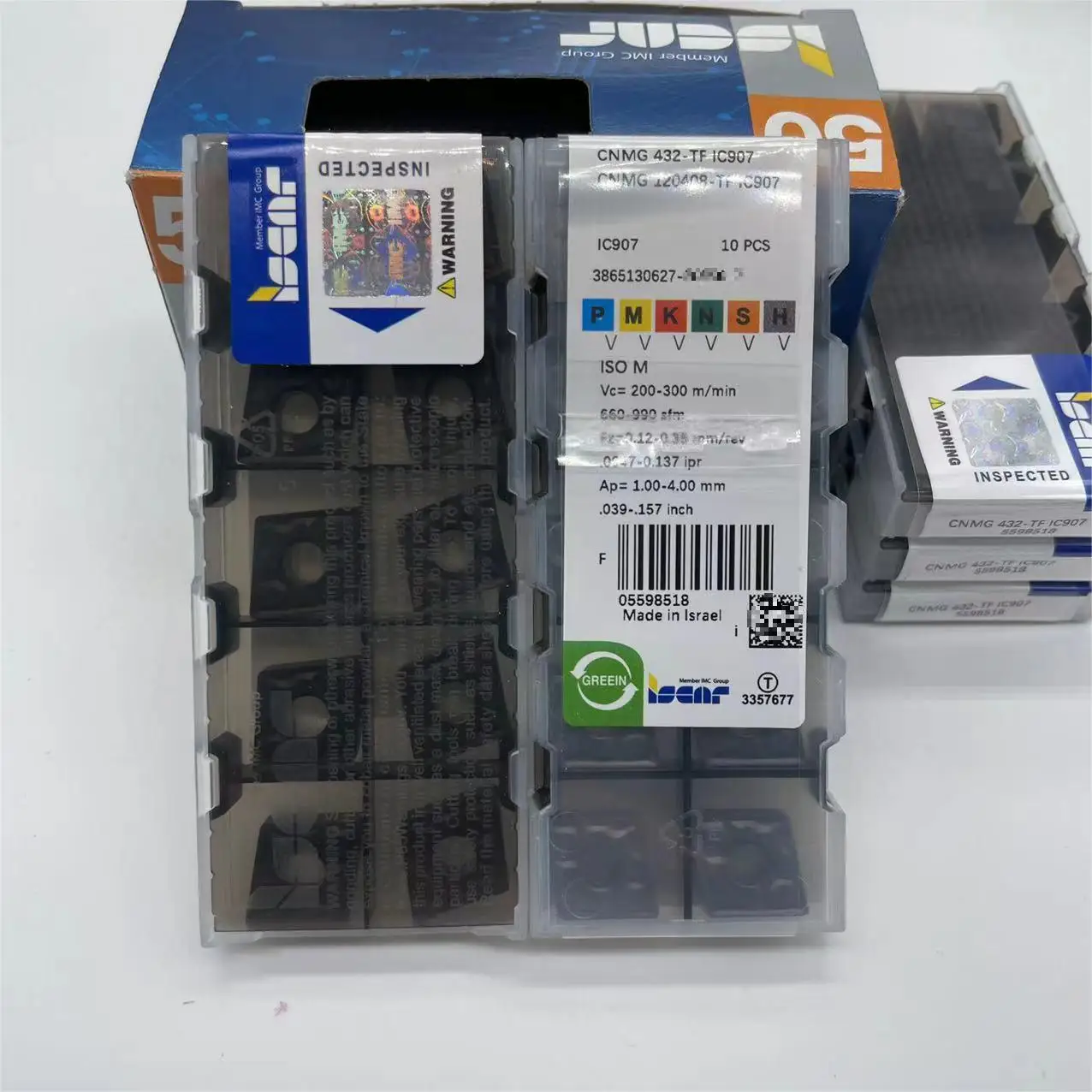 CNMG120408-TF IC907 ISCAR карбидные вставки cnc детали инструмента Iscar фрезы в наличии 100% оригинал