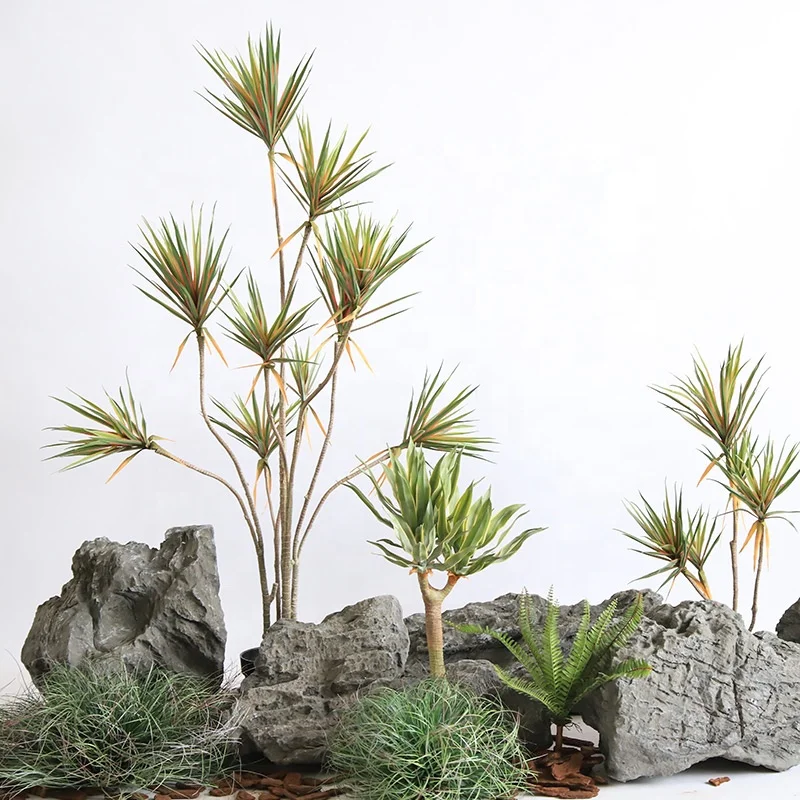 Fiberglass stone artificial rock fiberglass material  garden decoration outdoor