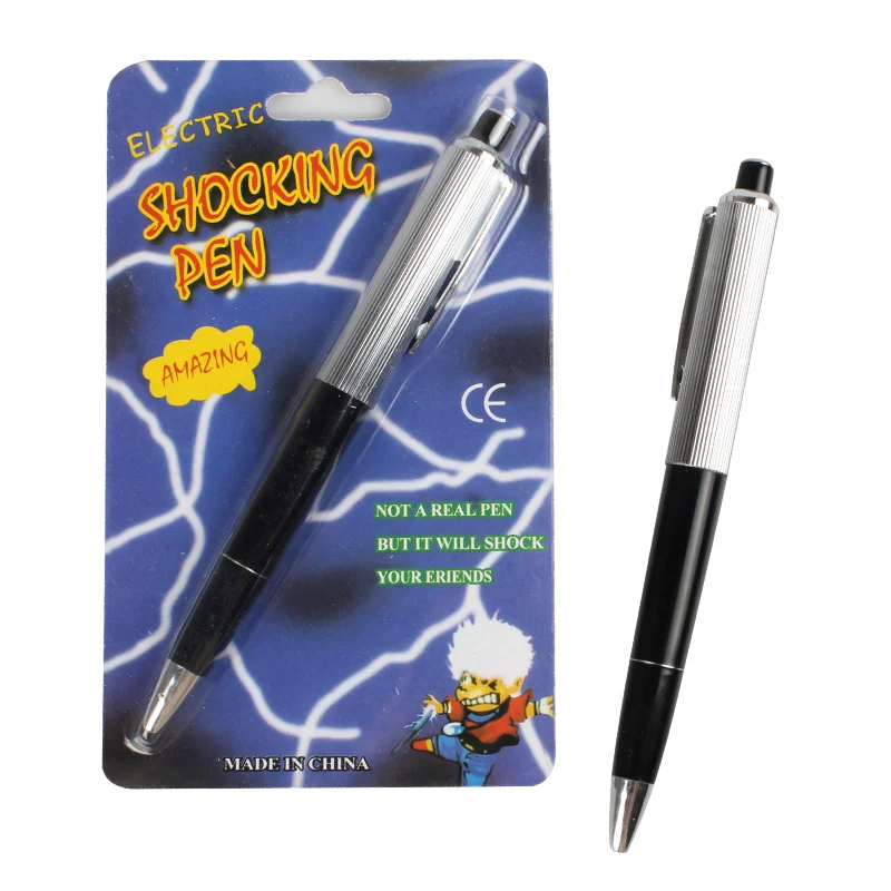 Electric Shock Pen Practical Joke Gag Prank Funny Trick Fun Toy Gift April Fool