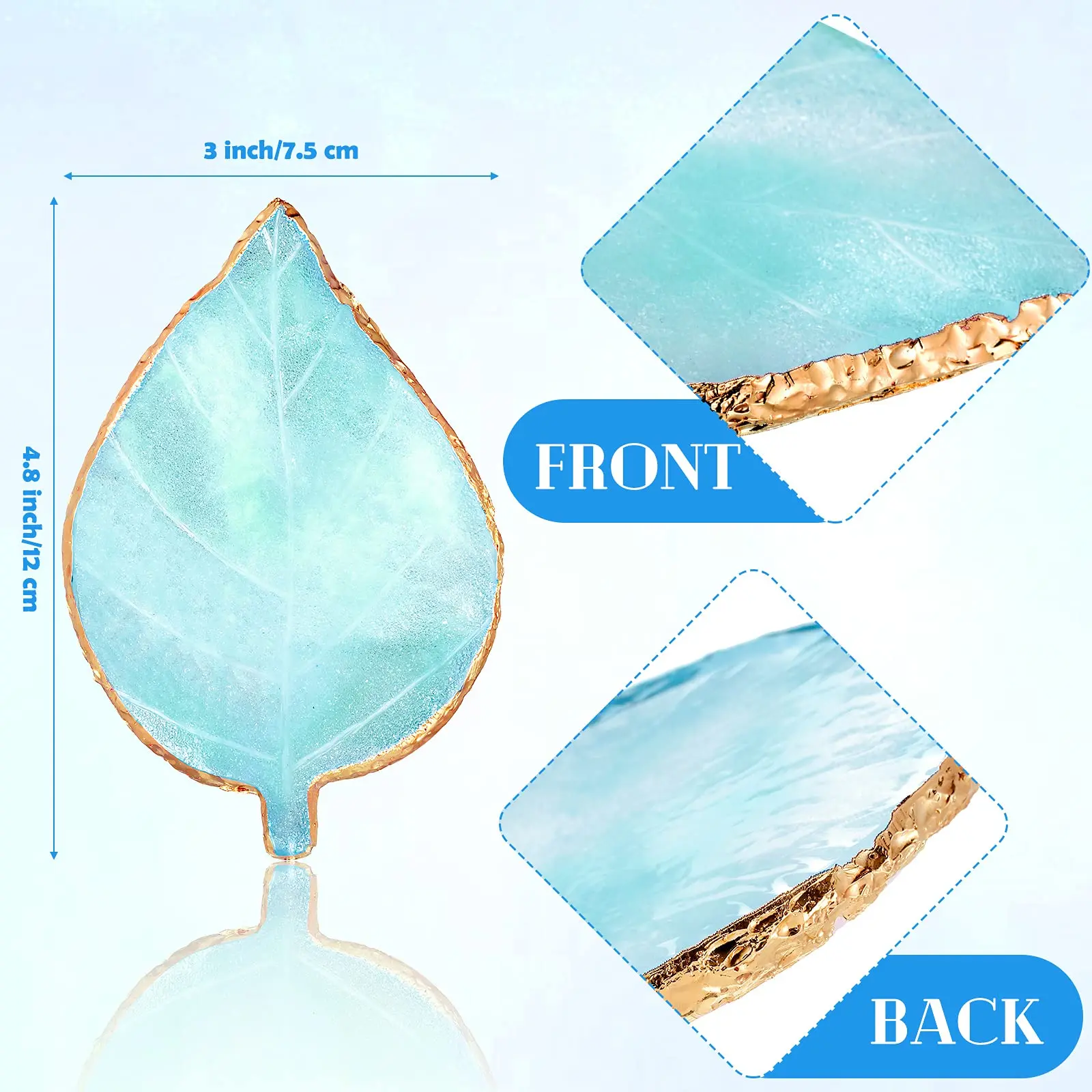 21 Pieces Nail Art Brush Beauty Tool Kit Resin Nail Art Palette With Leaf Shape Mixing Palette DIY Nail Art Designs Dot Pen Kit