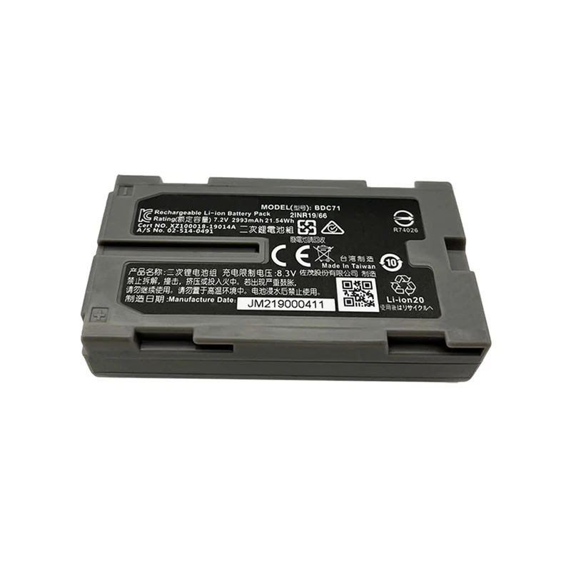Аккумуляторная батарея BDC71 для верхней GM52 Total Station 7 2 V 2993mAh литий-ионная
