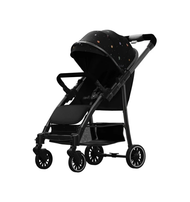 Baby stroller can be customized portable folding shock absorption bidirectional can sit and lie umbrella car