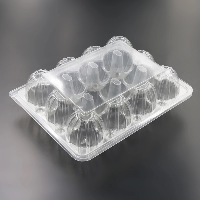 Оптовая продажа, 12 отверстий, пластиковый раскладушка, блистерная упаковка для яиц