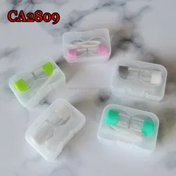 contact lens case, hard and soft lens tube style pp cartoon travel box CA2809