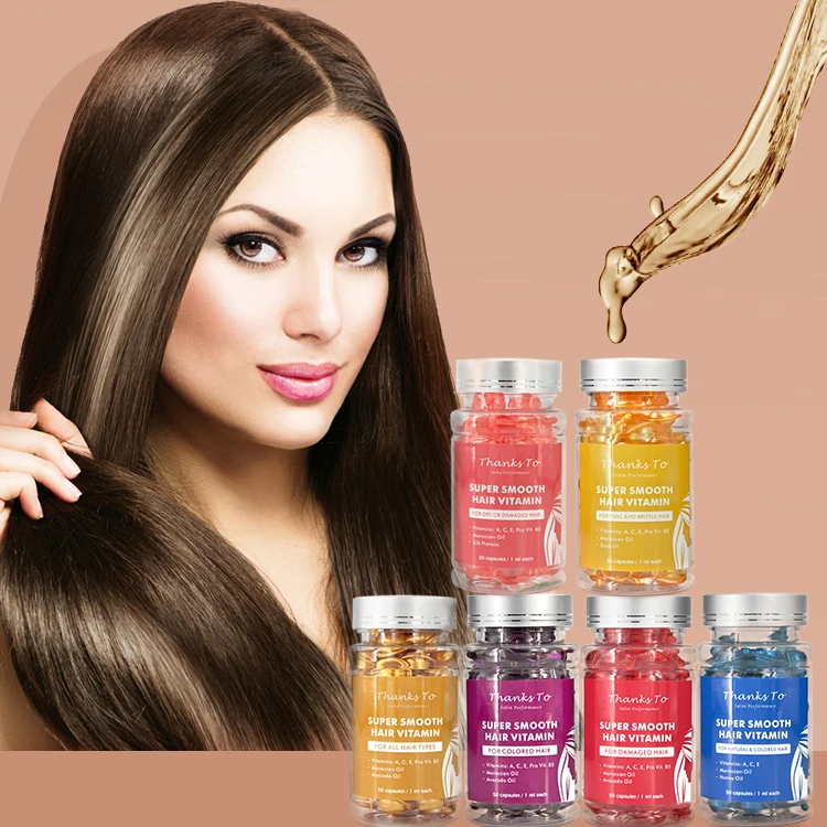 OEM, восстанавливающее аргановое масло для волос, лечение роста фолликулов, Сыворотка для волос, витамин Е в капсулах