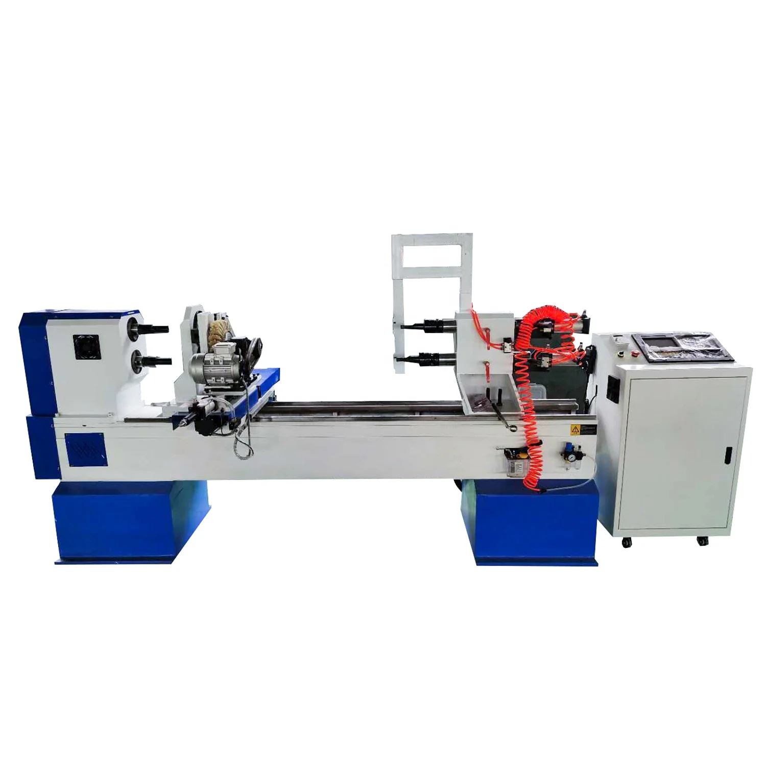 High Accuracy Heavy Duty  Woodworking machinery wood lathe mini cnc wood lathe machine for Staircases table legs chair legs