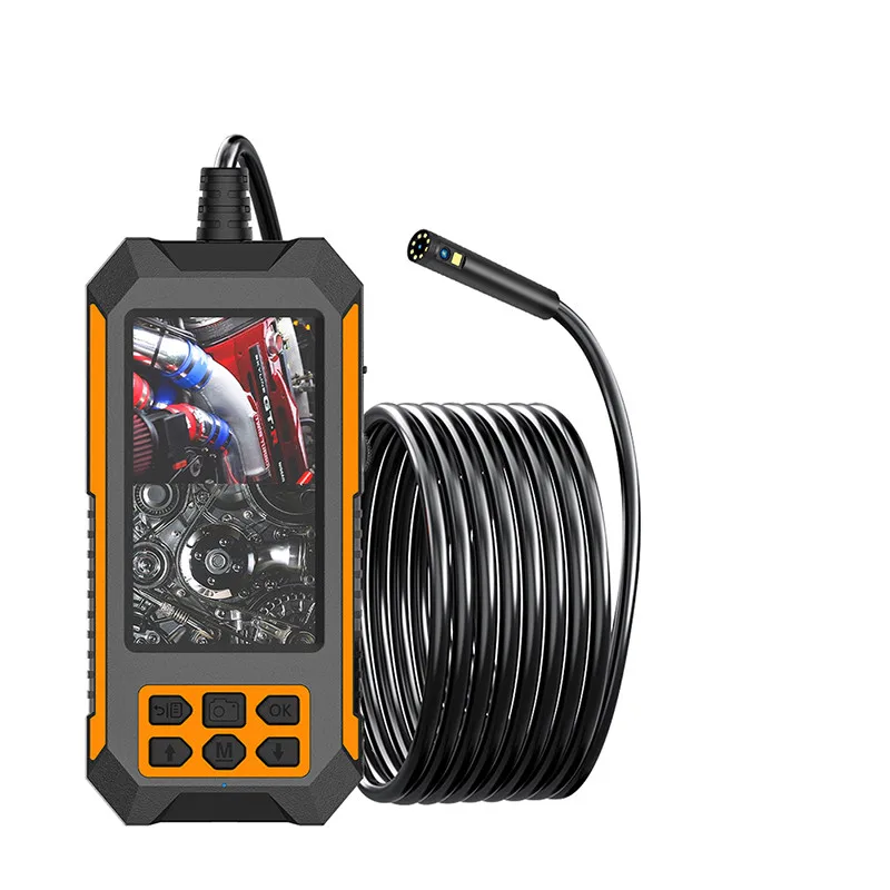 Промышленный эндоскоп с двумя объективами, 1080P, камера для осмотра цифрового бороскопа, h 8 мм, IP67, водонепроницаемая камера для канализации 2 м