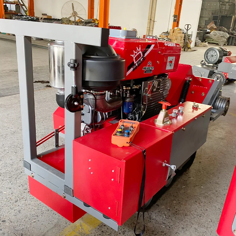 Heavy Duty Road Machine Removing Road Line Diesel Engine Tracked Concrete Scarifier Machine