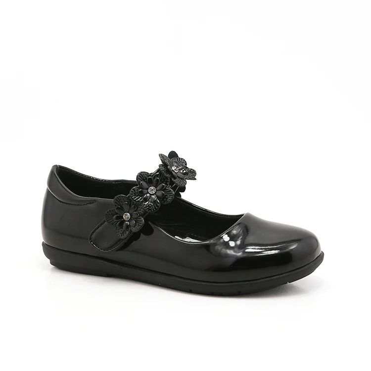Black School Shoes For Children Girls Custom Dress Leather Shoes