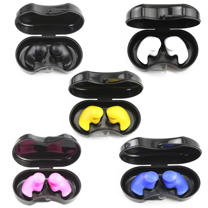 Водонепроницаемые силиконовые беруши для плавания, многоразовые мягкие прочные беруши, шумоподавляющие беруши для сна, защита ушей