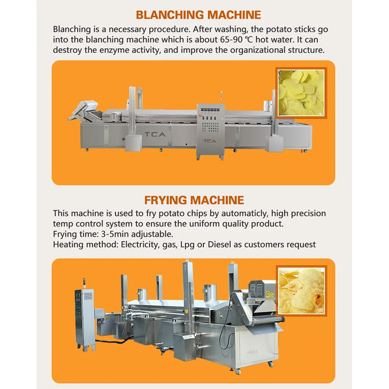 stainless steel longest mashed potatoes fried chip machine line removes oil from potato chips full automatic potato chips making