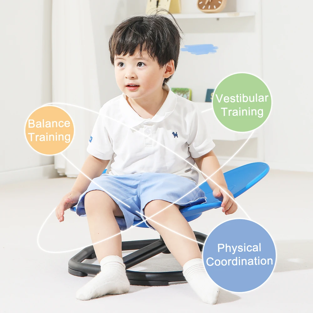 Autism Kids Swivel Chair,Sensory Toys for Kids,Spinning Chair Wobble Stool Balance Sit and Spin Seat,Physical Therapy Equipment