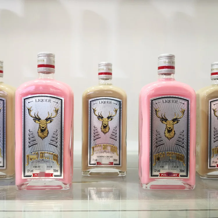 750ml 700ml emboss glass liquor bottle price empty whisky bottle customized bottles for whisky and vodka