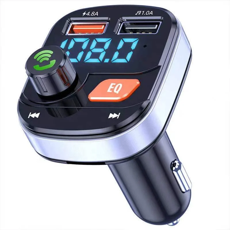 Car 3.1A dual USB charger EQ car BT5.0 Bluetooth MP3 player FM transmitter