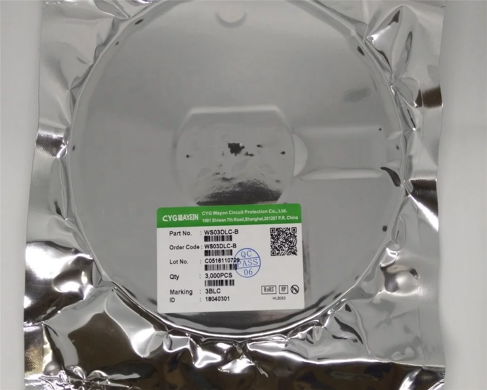 Original SOD323 WAYON with marking 3B SMD TVS antistatic diode  WS03DLC-B