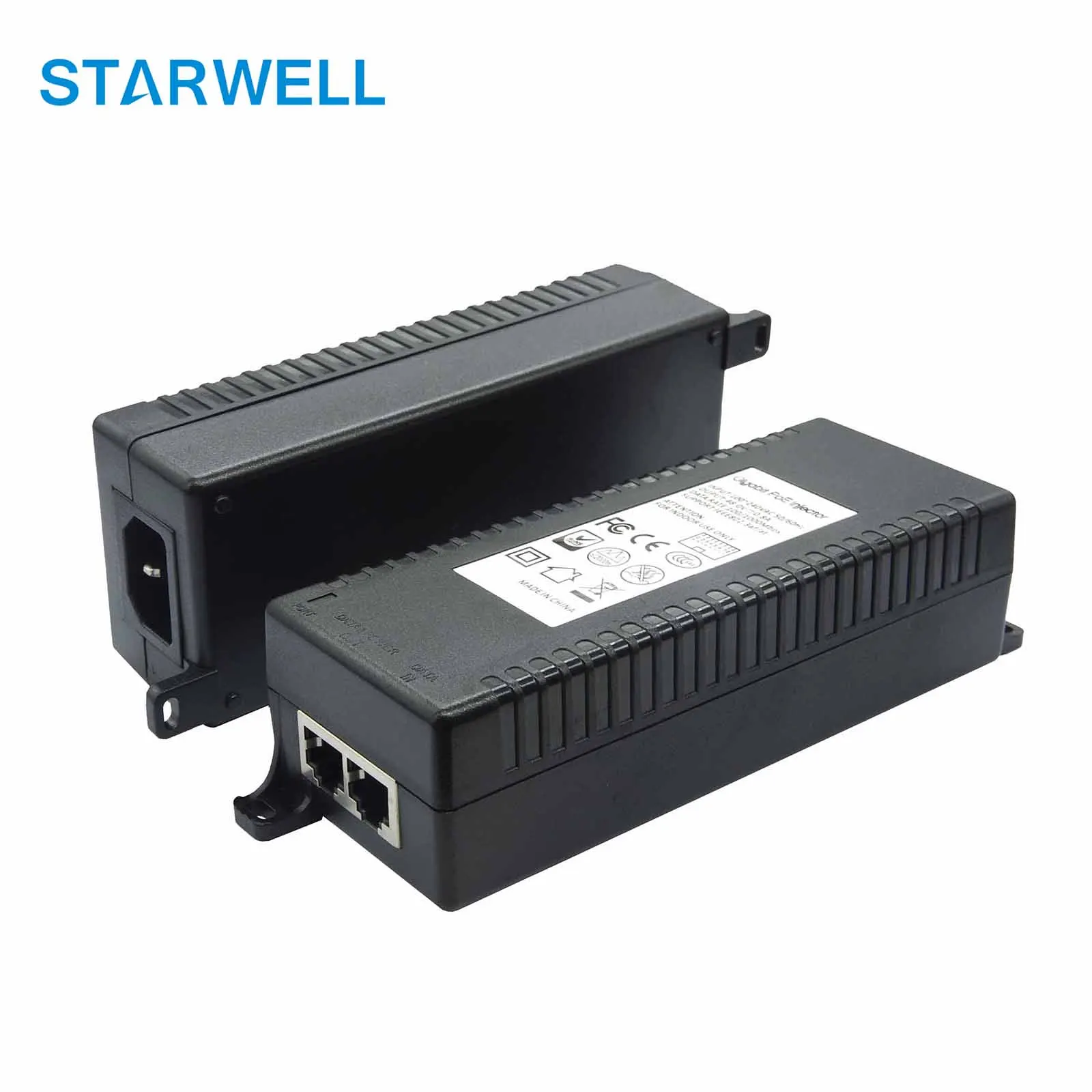  POE источник питания DC 56V инжектор rj45 ethernet адаптер с
