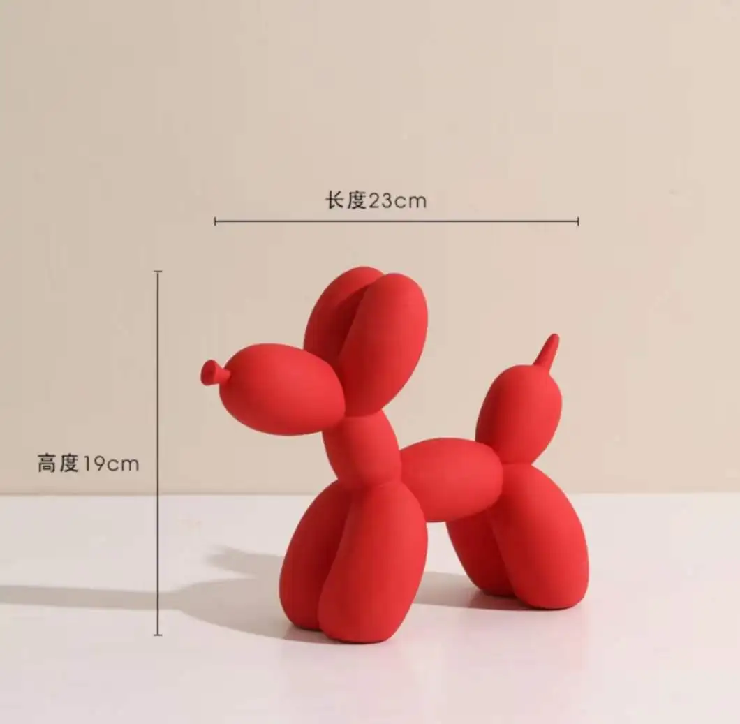 best price Living Room goodies business gifts statue resin sculpture balloon dog for home decor