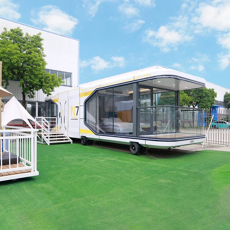 Mobile Home House  Prefabricated Steel Structure Outdoor Office Creative Villa Prefab Houses for Hotel