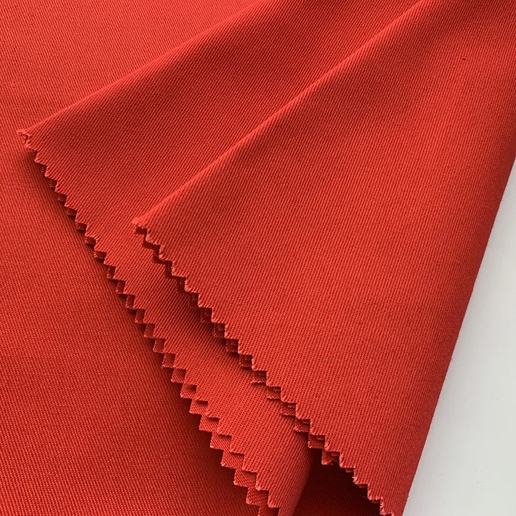 Прямая поставка с завода 65 полиэстер 35 хлопок саржа однотонная окрашенная ткань для одежды спецодежда