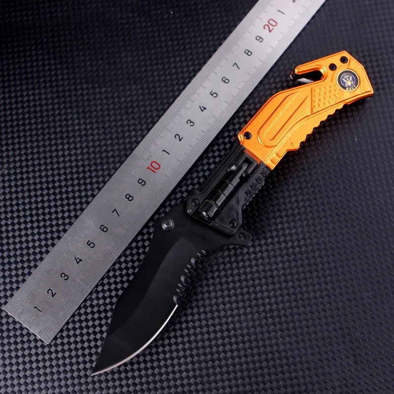 survival folding combat Outdoor camping edc tool pocket  440 stainless steel blade knife